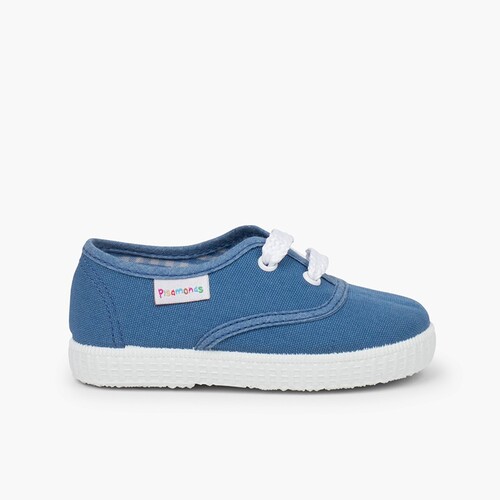 Zapatillas Niños de Cordones Azulón