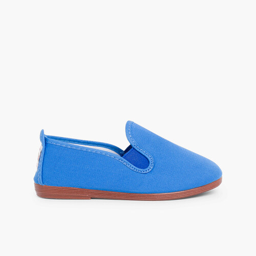 Zapatillas kung-fu camping Azulón