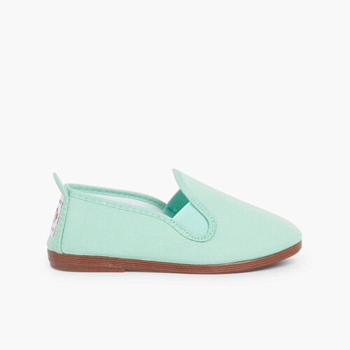Zapatillas kung-fu camping Verde Menta