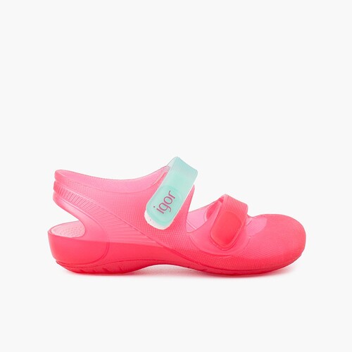 Zapatillas Playa Piscina Bondi Fucsia y Aguamarina