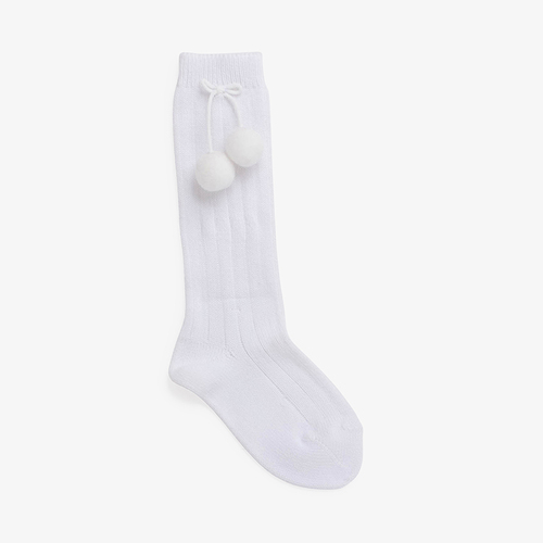 Calcetines CONDOR Bebé con pompón Blanco