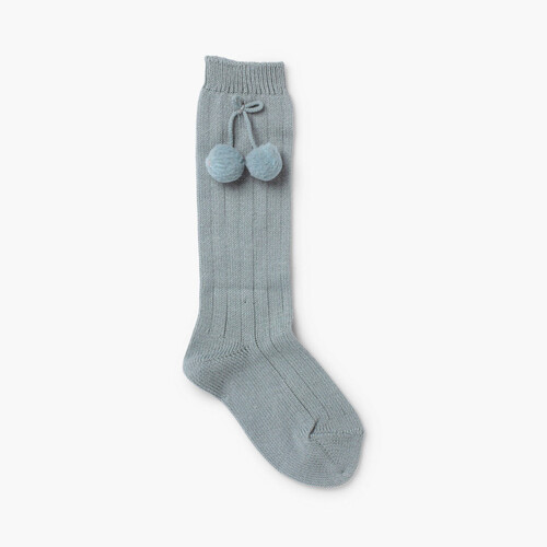 Calcetines CONDOR Bebé con pompón Verde Seco