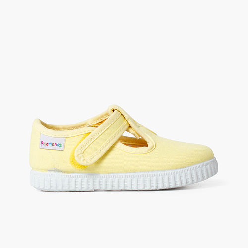 Pepitos Niños tira adherente    tipo zapatilla Amarillo