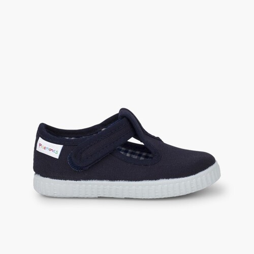 Pepitos Niños tira adherente    tipo zapatilla Azul Marino
