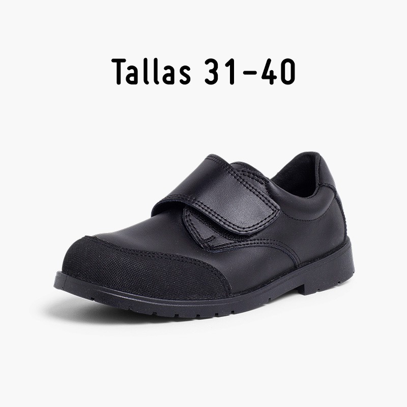 Zapatos colegiales niños con puntera reforzada