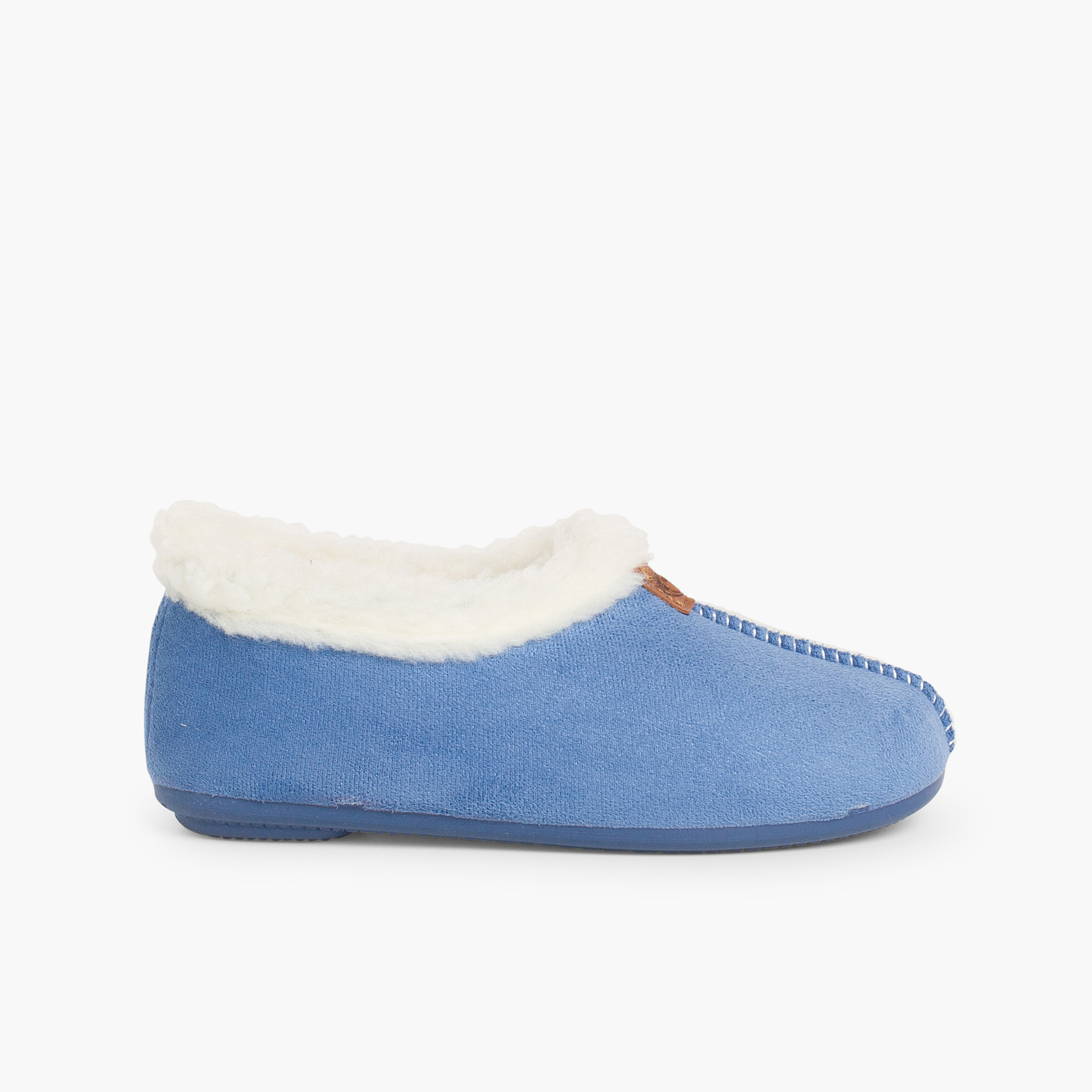 Zapatillas Casa Bamara forro tipo Borrego Azul