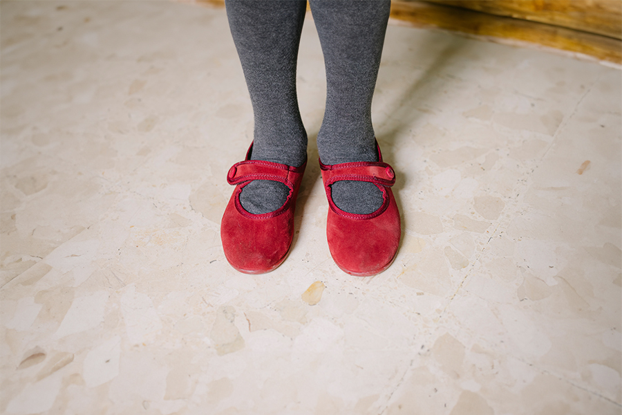 Merceditas Niña Serraje tira adherente   