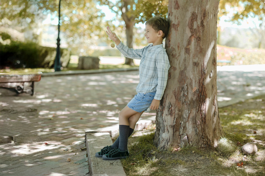 Zapatilla terciopelo con cordones