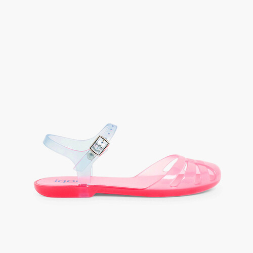 Sandalias Cangrejeras Niña Mara Mini Fucsia