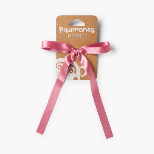 Coletero con lazada de raso Rosa Francia