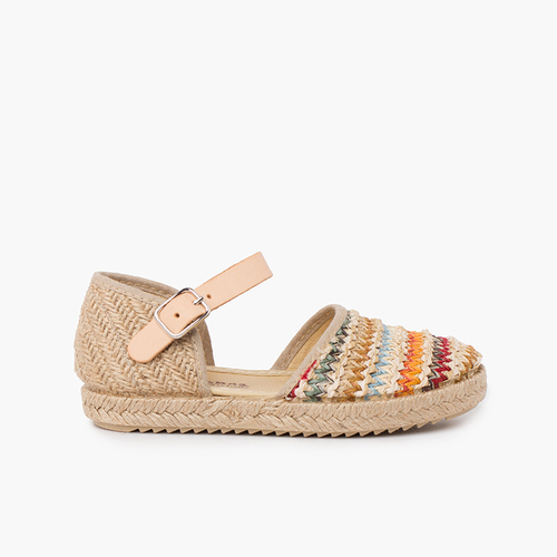 Alpargata Sandalia Niña Rafia Multicolor Multicolor
