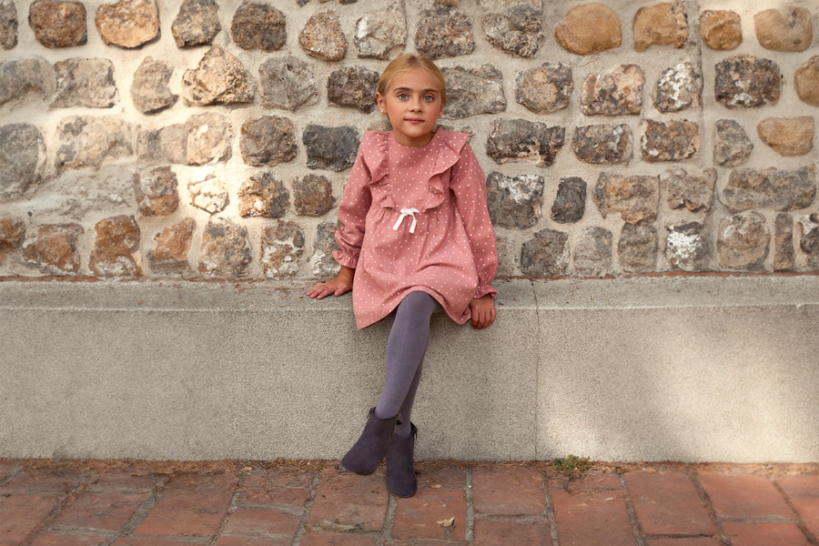 Botines con lazo terciopelo y cremallera 