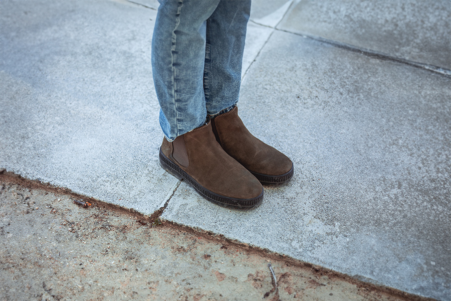 Botas niños suela track con elástico