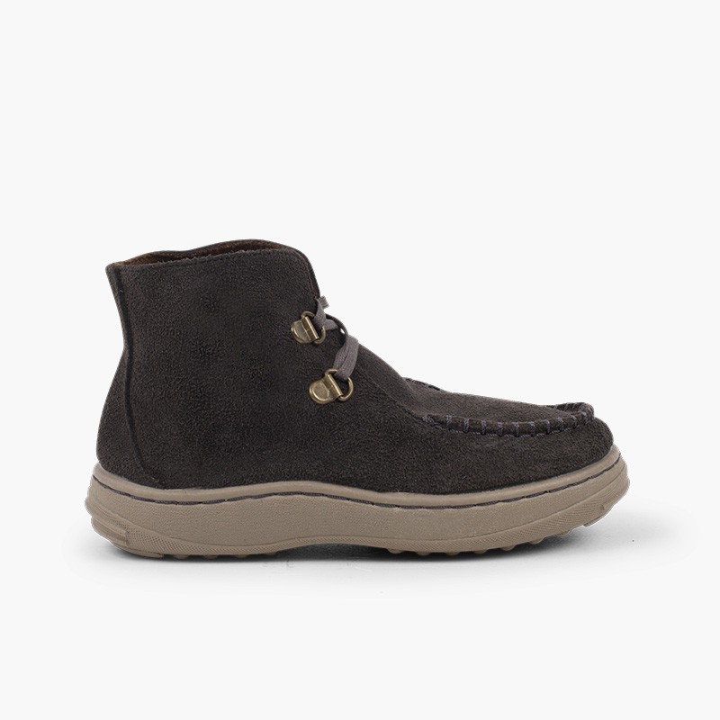 Botas kiowa cordones suela antideslizante Gris