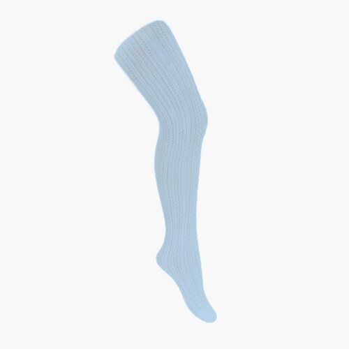 Medias niñas caladas Azul bebé