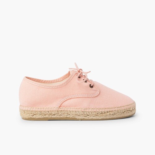 Blucher lino suela alpargata  Salmón
