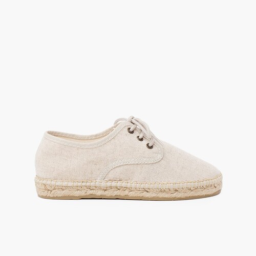Blucher lino suela alpargata  Crudo