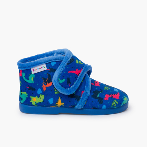 Zapatillas estar por casa niños dibujos Azul Dinosaurios