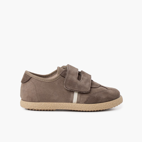 Zapatillas niño cierre frontal tira adherente Topo