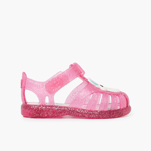 Cangrejeras glitter unicornio tira adherente  Fucsia