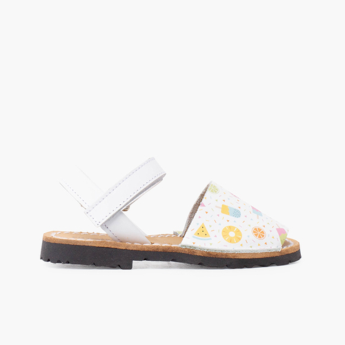 Menorquinas estampadas unisex tira adherente Helados