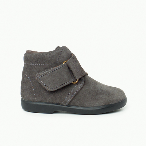 Bota serraje tira cruzada adherente Gris