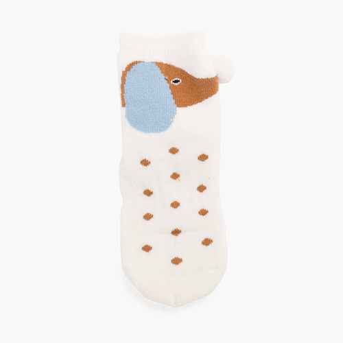 Calcetines antideslizantes pompón perrito Cava