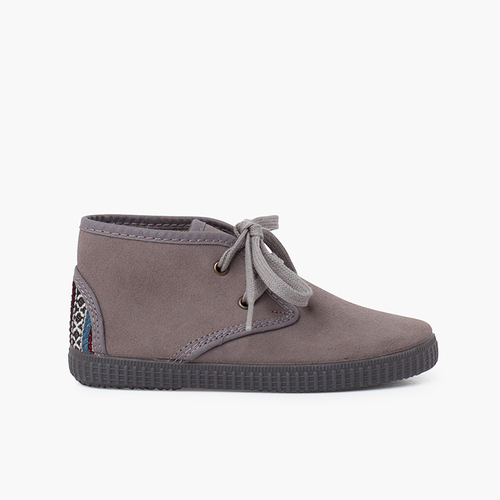 Botas bordado étnico plantilla térmica Gris