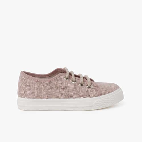 Zapatillas Lino con cordones Maquillaje