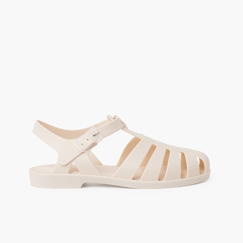 Cangrejera Clásica Mate Biarritz Mujer  Marfil
