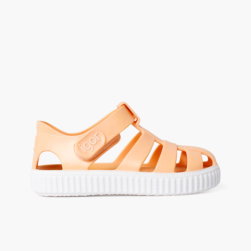 Cangrejeras Tipo Zapatillas Tira Adherente Apricot