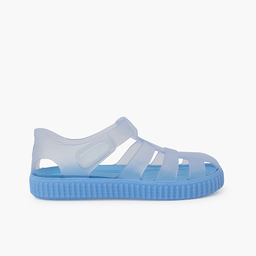 Cangrejeras Suela Colores Tipo Zapatillas Celeste