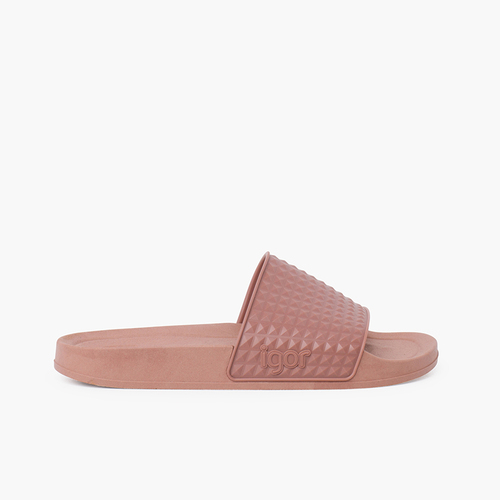 Chanclas Mujer Tira Ancha Colores Empolvados Rosa