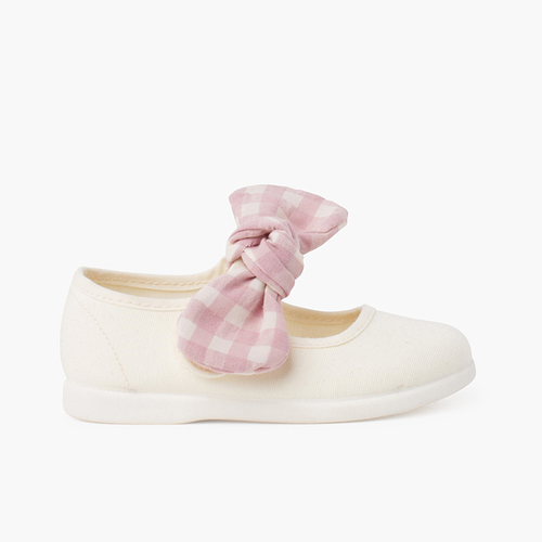 Merceditas Lazo Vichy cierre adherente Rosa Pastel