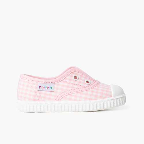 Zapatillas Vichy sin cordones Rosa