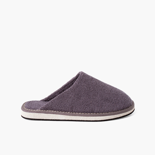 Zapatillas casa cerradas toalla niño Gris Oscuro