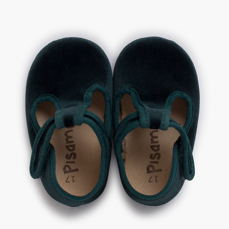 Pepitos Bebe Terciopelo Cierre Adherente Verde Pepitos Bebe Terciopelo Cierre Adherente Verde