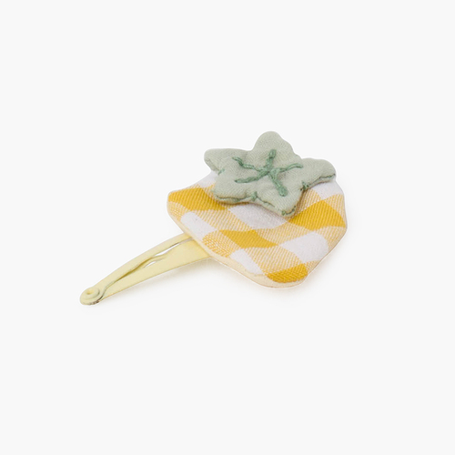 Clip rana fresa vichy Amarillo