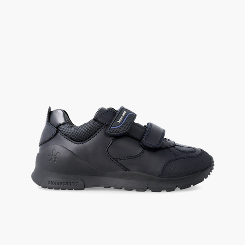 Zapato deportivo colegial  Biomecanics doble cierre adherente Azul Marino