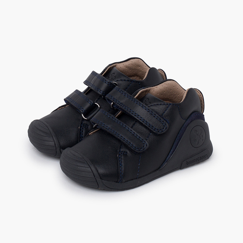 Zapatillas primeros pasos Biomecanics  piel Azul Marino