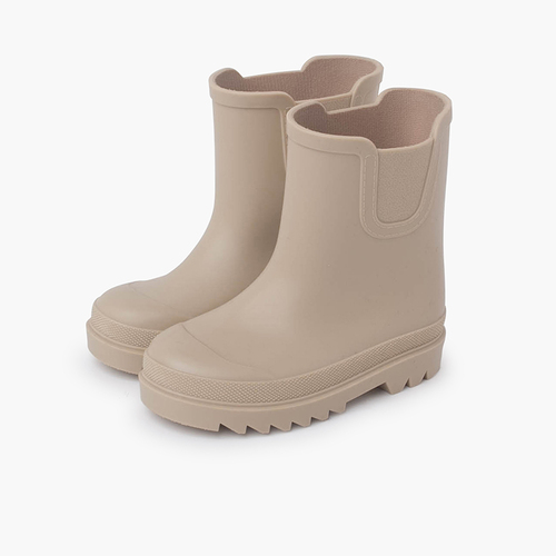 Botas Agua Tipo Chelsea Colores Empolvados Beige