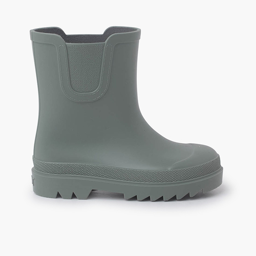 Botas Agua Tipo Chelsea Colores Empolvados Verde