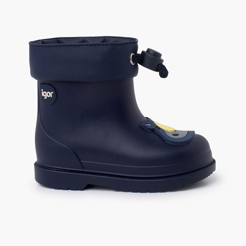Botas De Agua Infantiles Rinoceronte Azul Marino