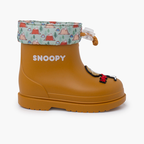 Botas Agua Snoopy Cuello ajustable Caramelo