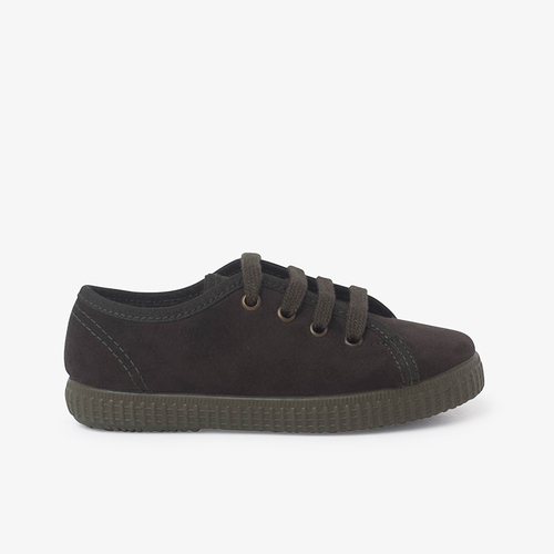 Zapatillas Suede Poliéster Reciclado Cordones Verde