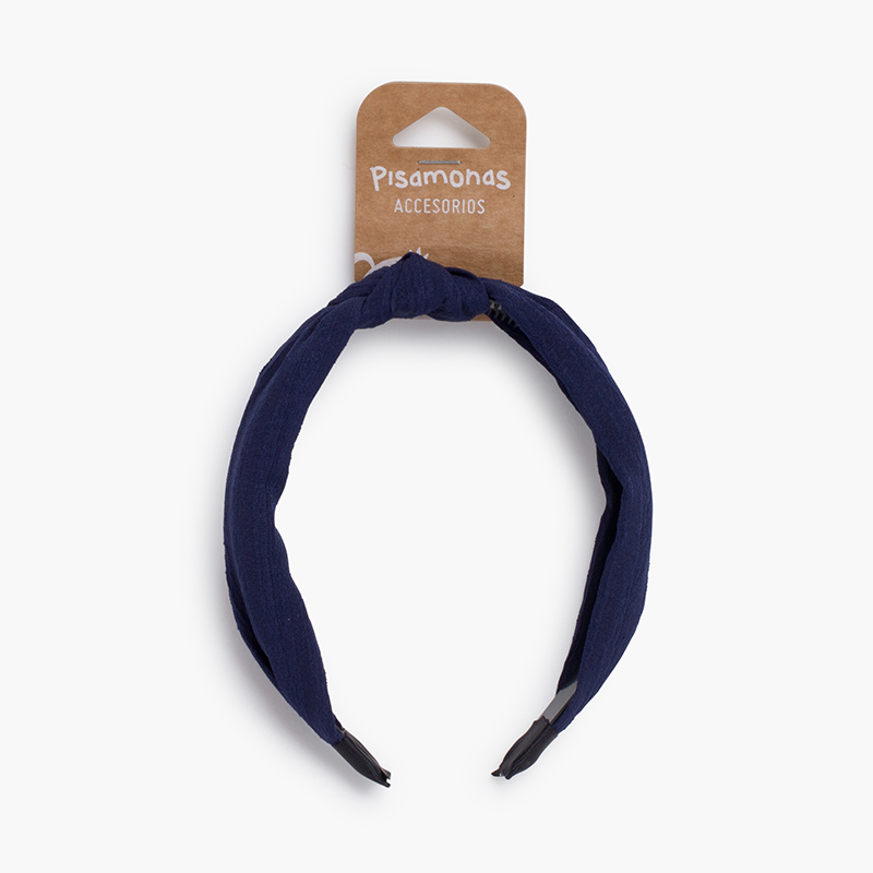 Diadema Turbante Niña y Mujer Azul Marino