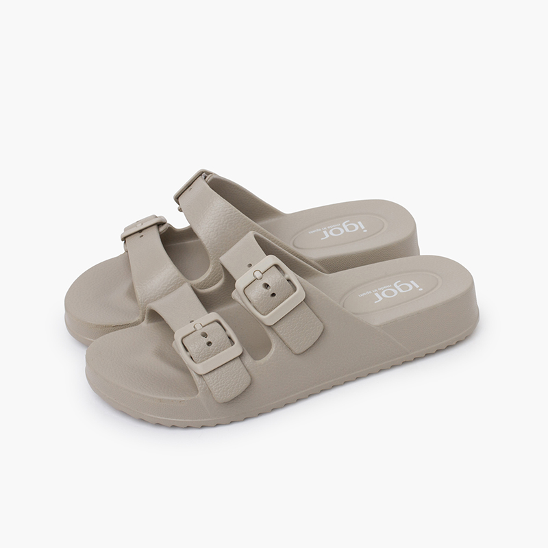 Sandalias de agua niña de goma EVA ligera y doble hebilla