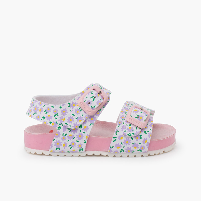 Sandalias niña bio gel flores Garvalín Flores