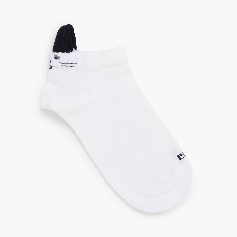 Calcetines invisibles orejas conejito Blanco