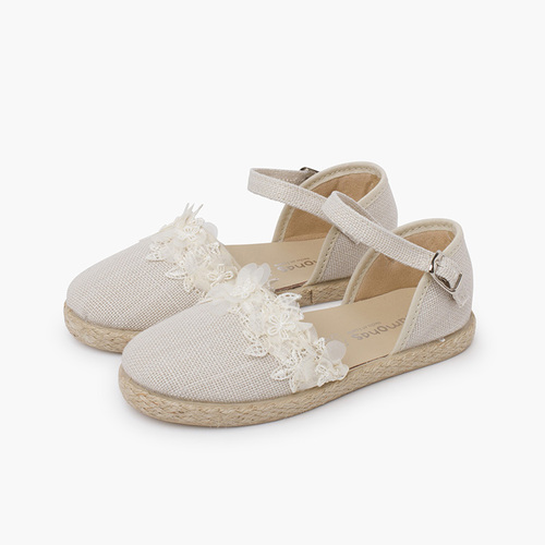 Alpargatas puntilla ceremonia Beige